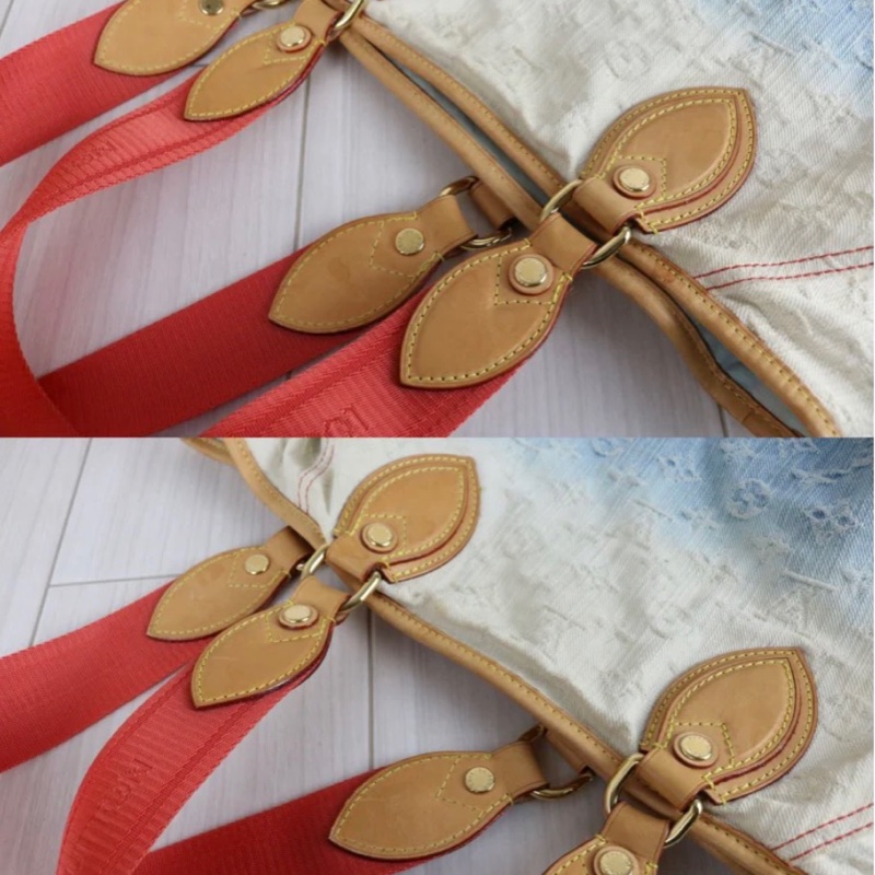 「JL精品代購」🌟稀有款🌟9新 LV 牛仔漸變藍 托特包-12