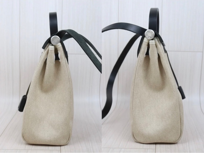 「JL精品代購」98新 Hermes herbag 31 熊貓 （黑白兩包可替換）-5