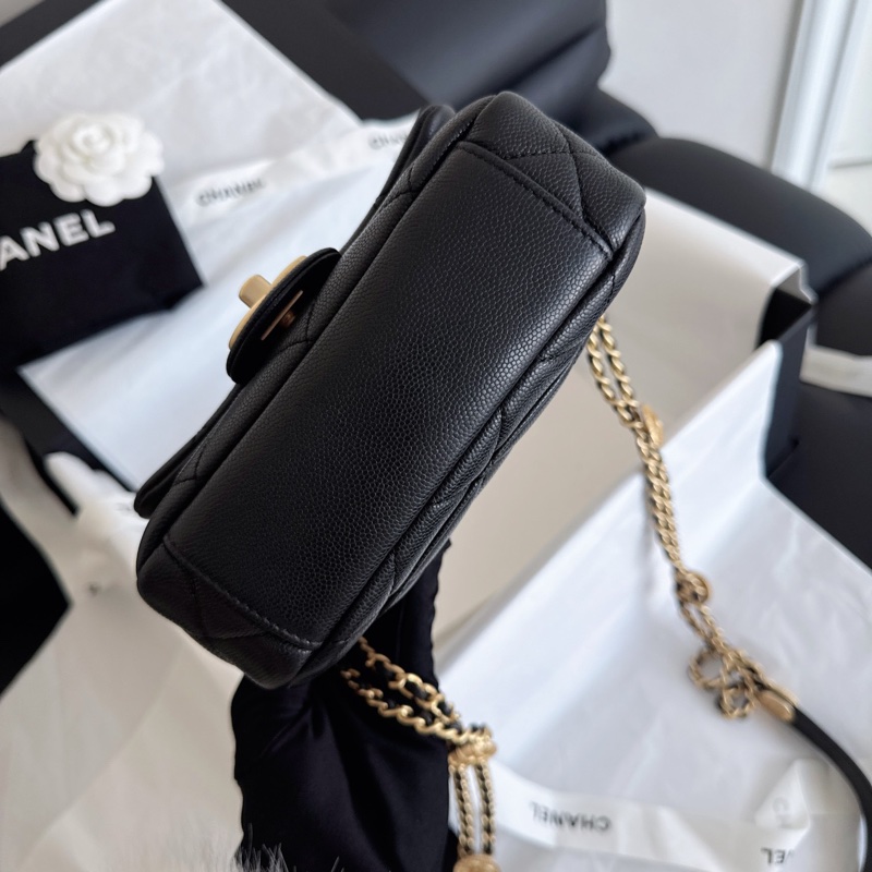 Chanel 22A 黑金方胖子-3