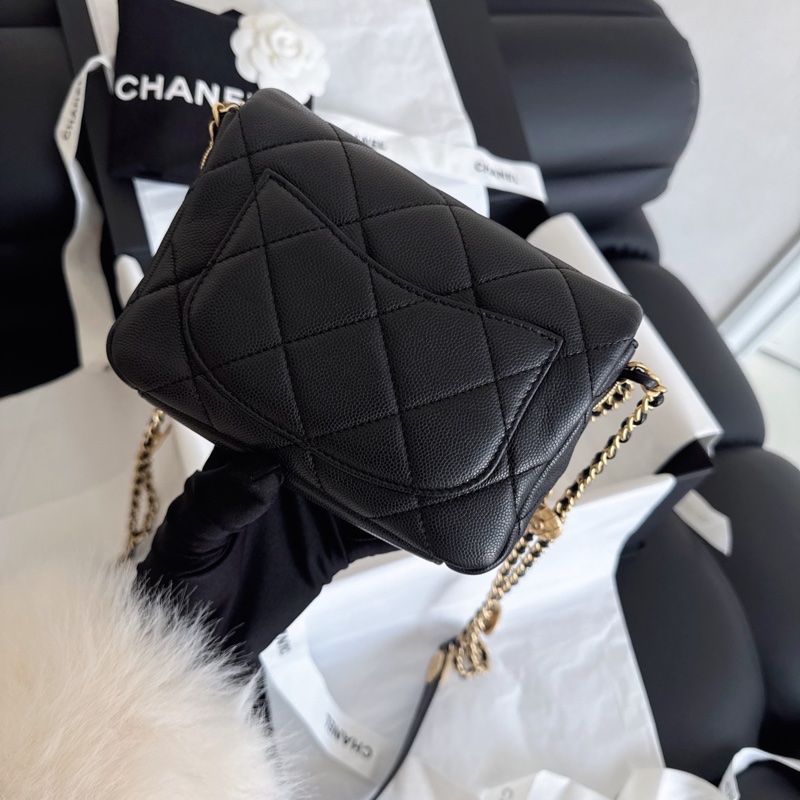 Chanel 22A 黑金方胖子-4