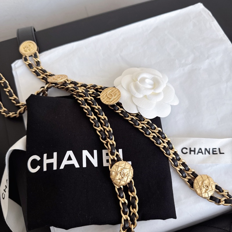 Chanel 22A 黑金方胖子-6