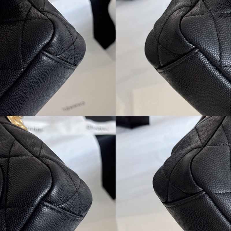 Chanel 22A 黑金方胖子-7