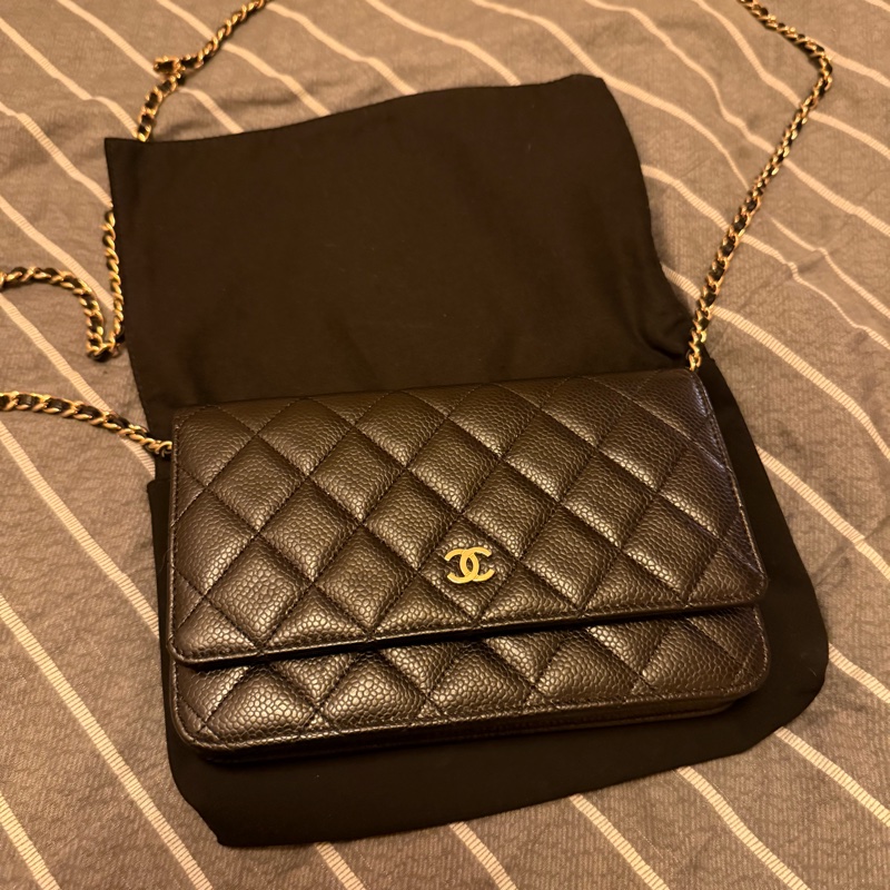 Woc 魚子醬牛皮金扣 磁吸款-0