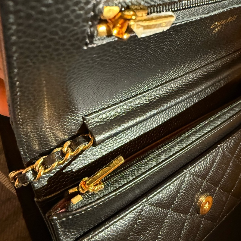 Woc 魚子醬牛皮金扣 磁吸款-3