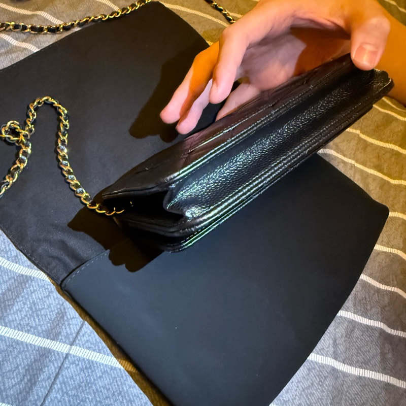 Woc 魚子醬牛皮金扣 磁吸款-9