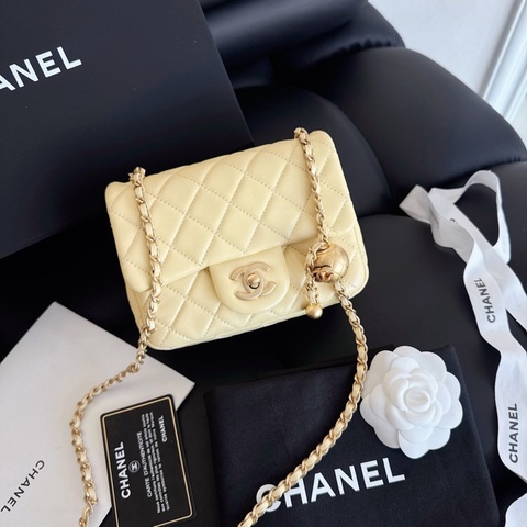 Chanel小雞黃金球方胖子