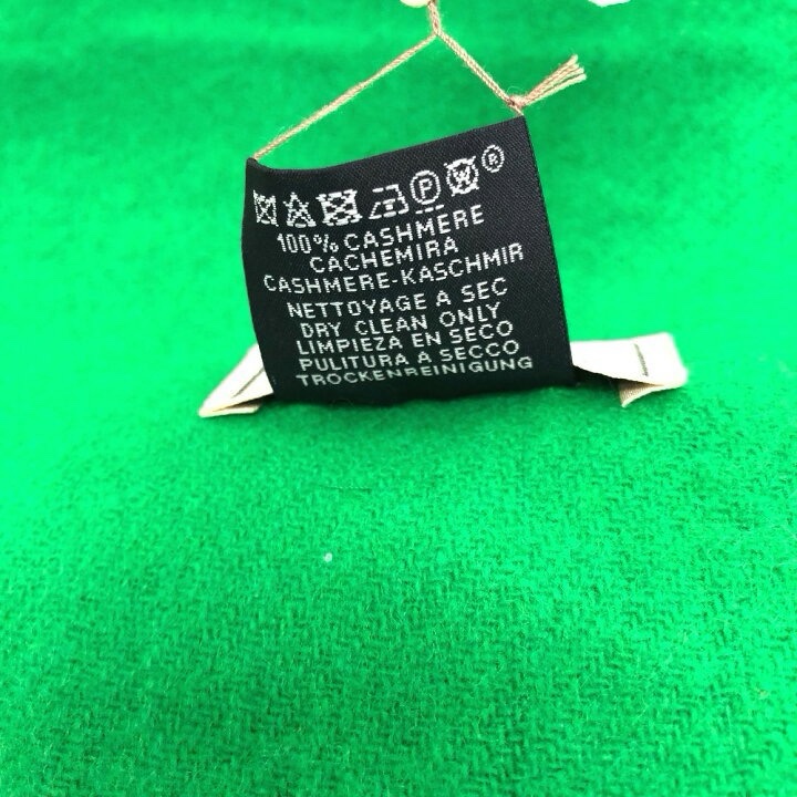 全新未使用愛馬仕Hermes 格紋圍巾灰/藍/綠-11