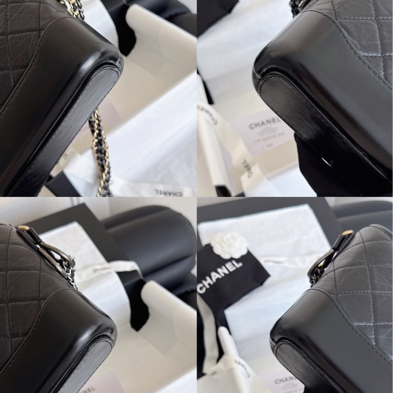 Chanel 黑金小號流浪包-5