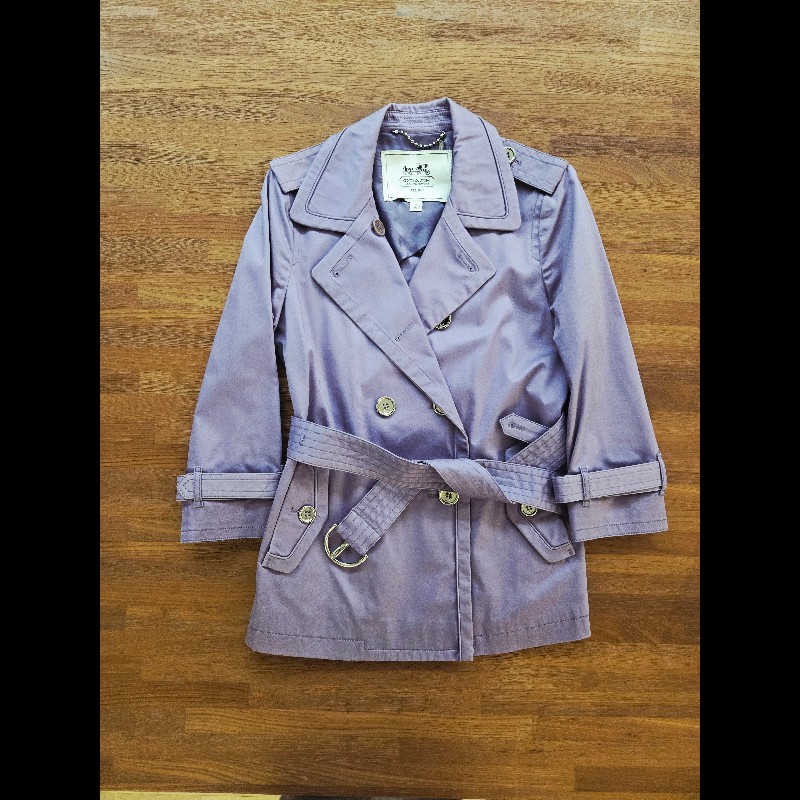 Coach 紫色風衣-0