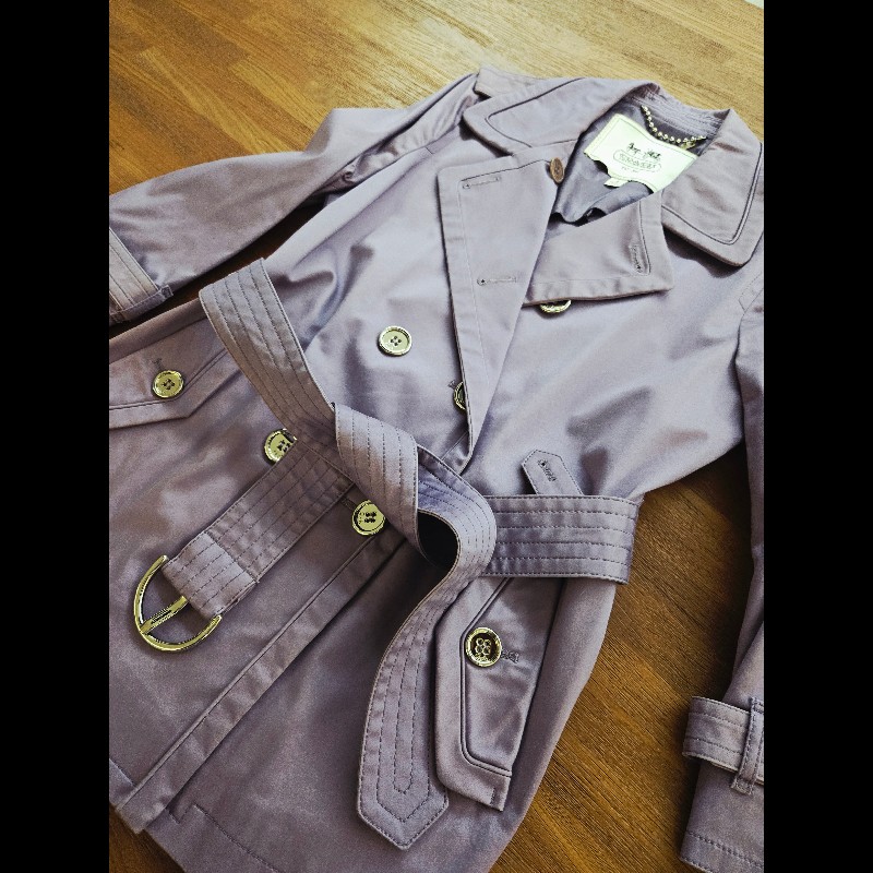 Coach 紫色風衣-2