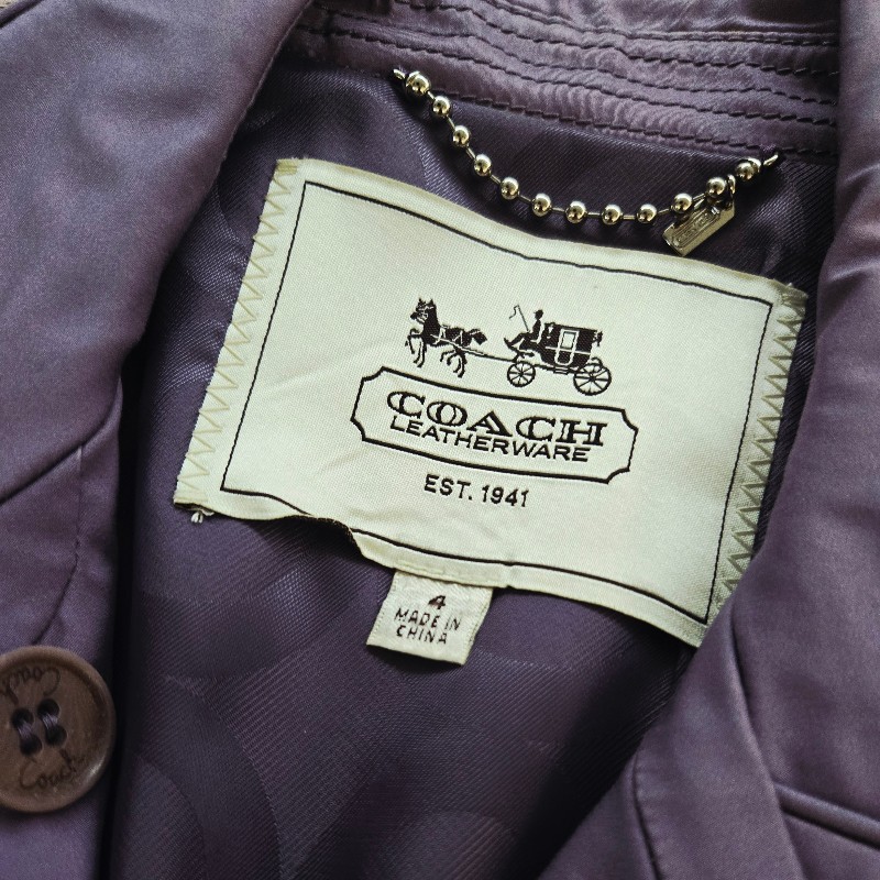 Coach 紫色風衣-7