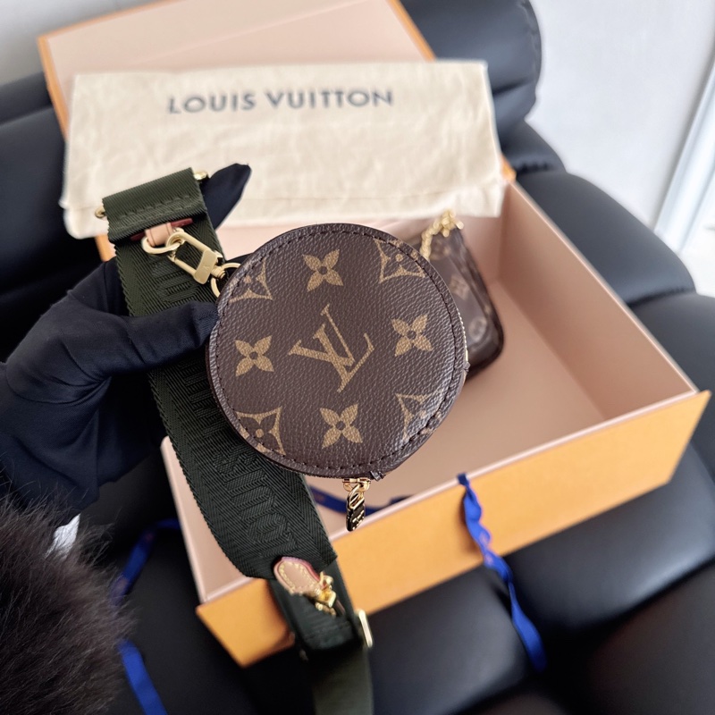 LV老花綠肩帶五合一-2