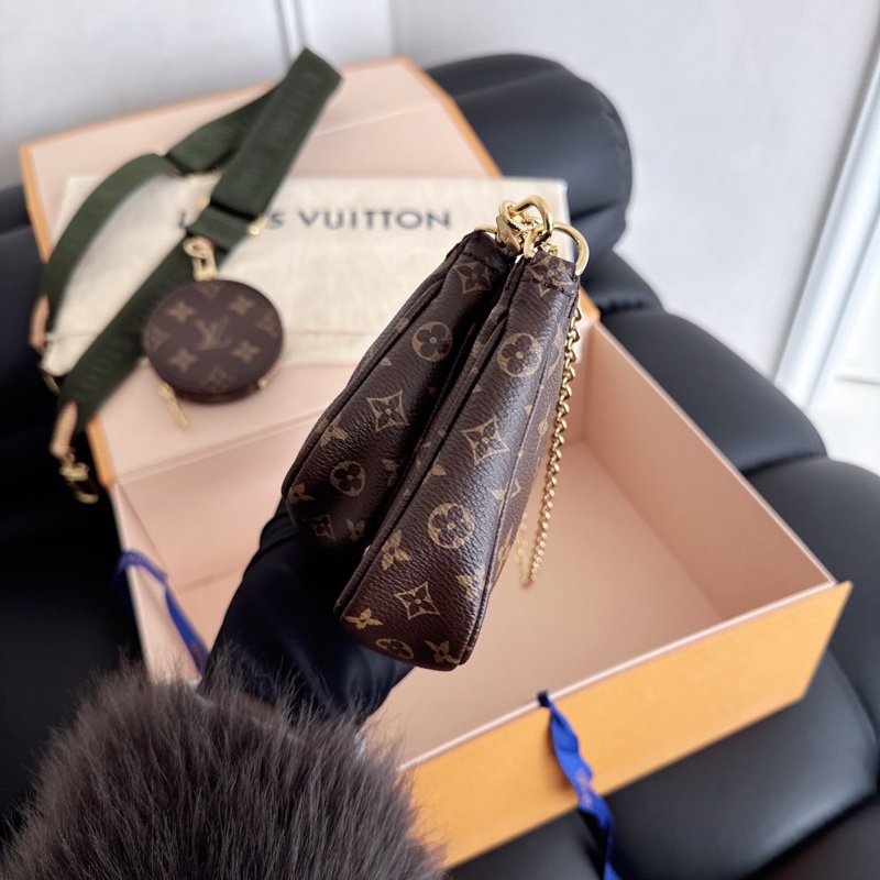 LV老花綠肩帶五合一-6