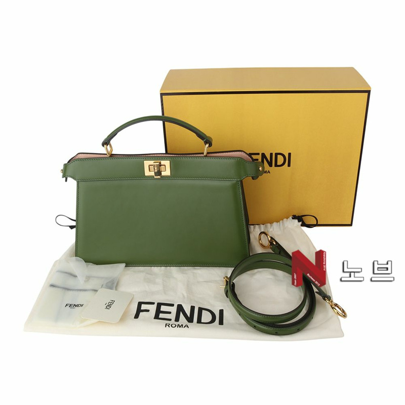 【包稅】FENDI 8BN323 Peekaboo ICY 東西向肩背包 35118Y-7