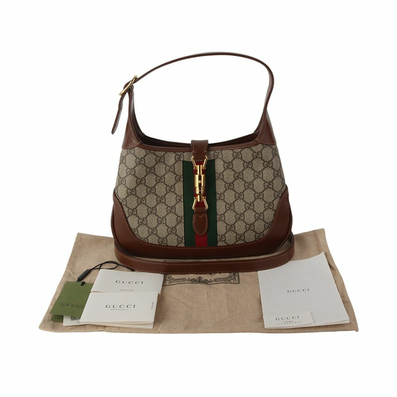 【包稅】GUCCI 636706 GG Supreme Jackie 1961 小號肩包 35120Y-7