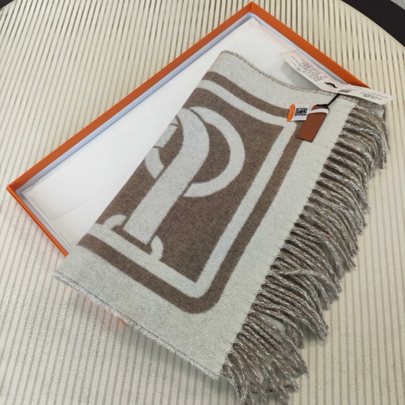 Hermes 全新 Petite Casaque Coaching 喀什米爾圍巾-4