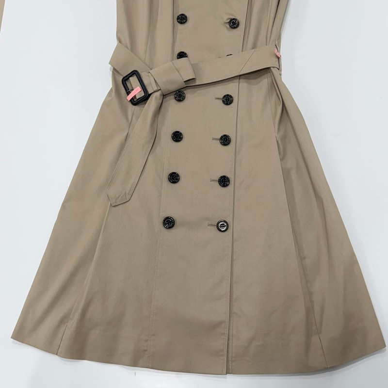 BURBERRY 倫敦 雙排扣腰帶風衣型洋裝&外套-7