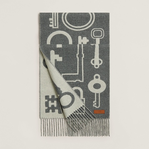 Hermes 全新 Casaque Porte-Clefs 喀什米爾圍巾