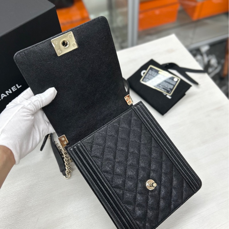 Chanel 黑金豎版 Leboy-7