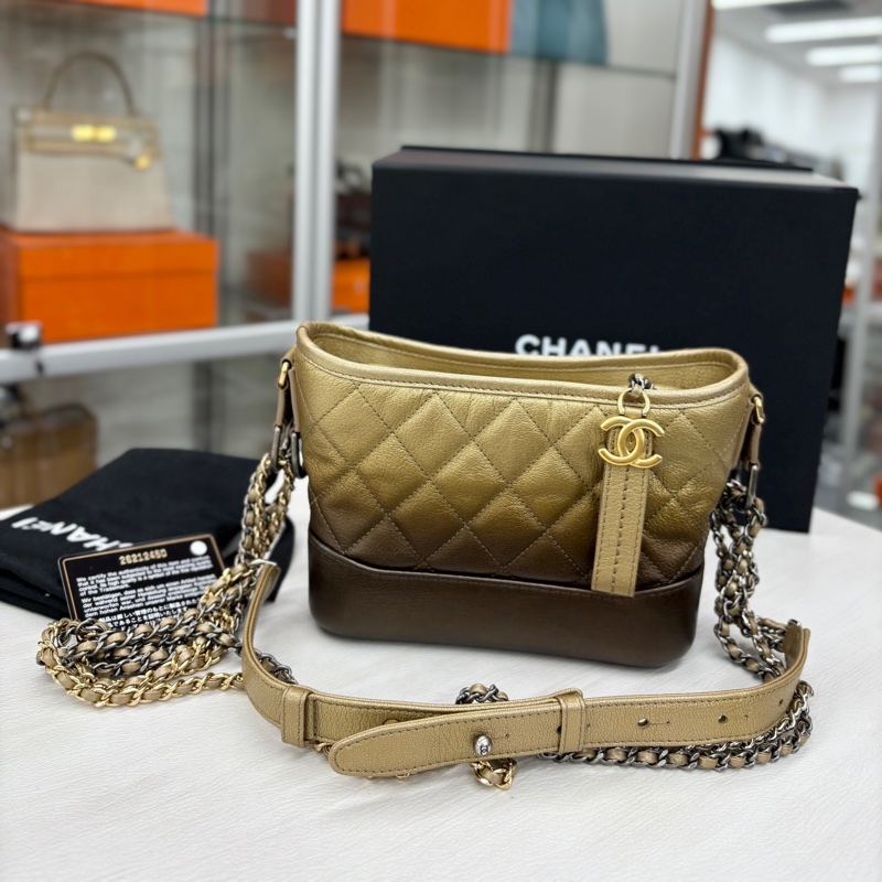 Chanel 古銅金漸變流浪包-0