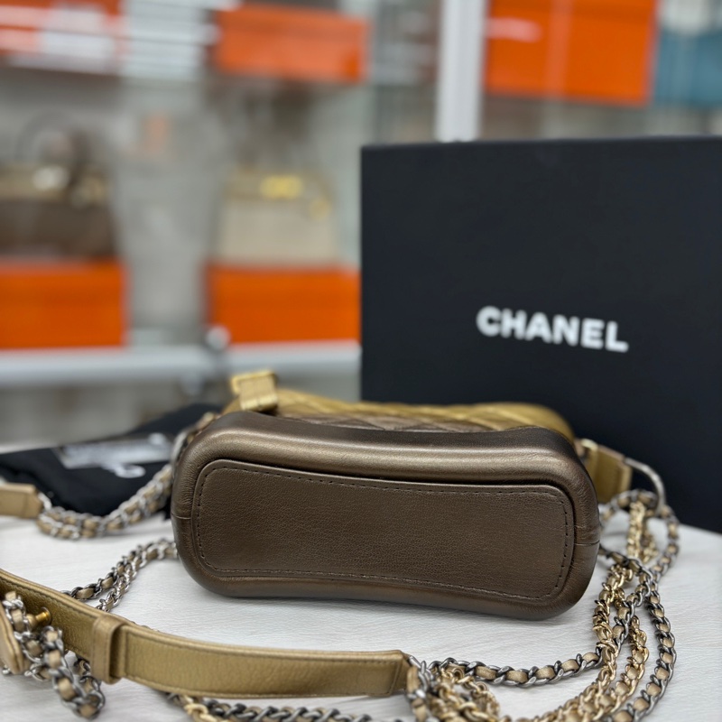 Chanel 古銅金漸變流浪包-5