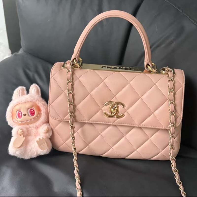 🈶盒子塵袋購證❤️ #香奈兒 #櫻花粉 #TrendyCC #CF handle #小號-1