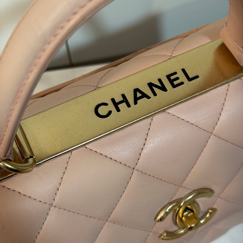 🈶盒子塵袋購證❤️ #香奈兒 #櫻花粉 #TrendyCC #CF handle #小號-12