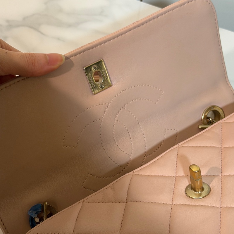 🈶盒子塵袋購證❤️ #香奈兒 #櫻花粉 #TrendyCC #CF handle #小號-61