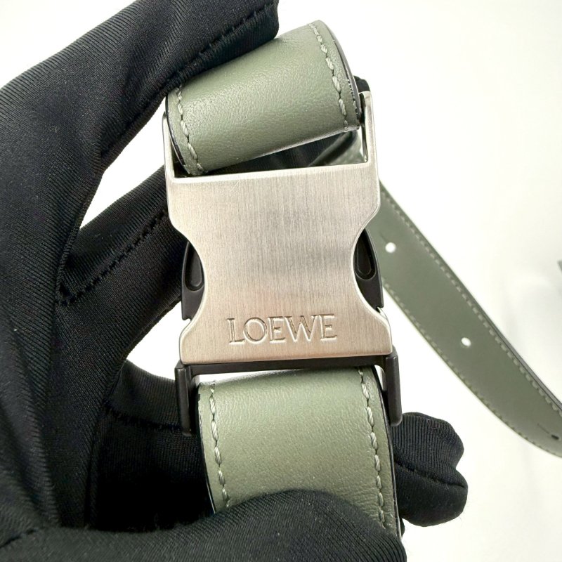 LOEWE - 鼠尾草綠Mini Puzzle Edge 腰包-18