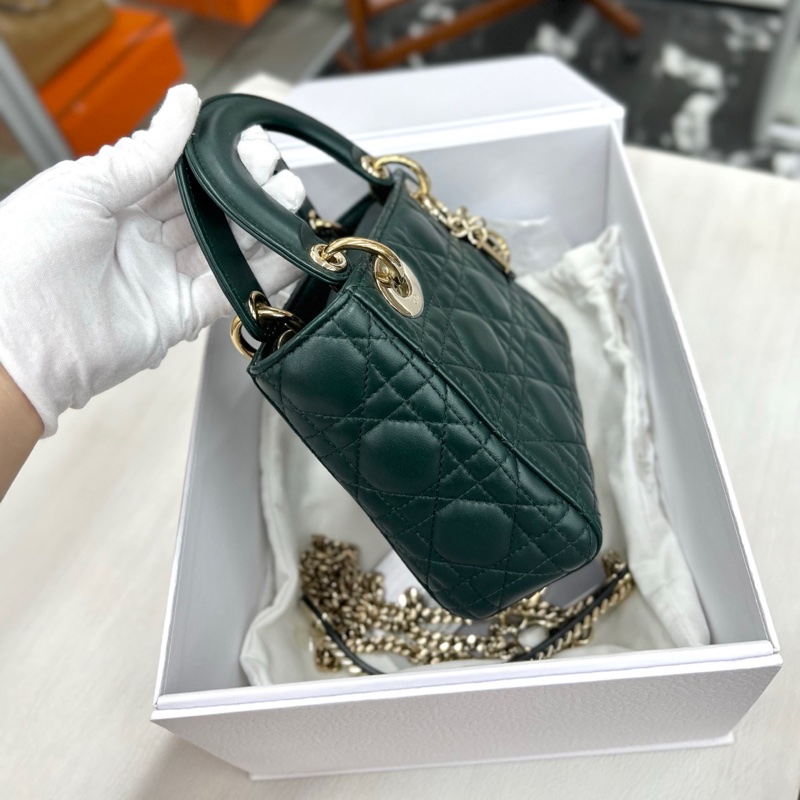 Dior 墨綠色三格戴妃-4