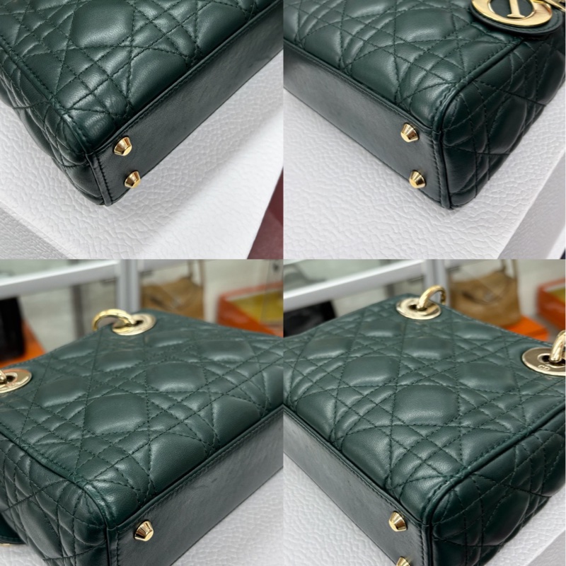 Dior 墨綠色三格戴妃-6