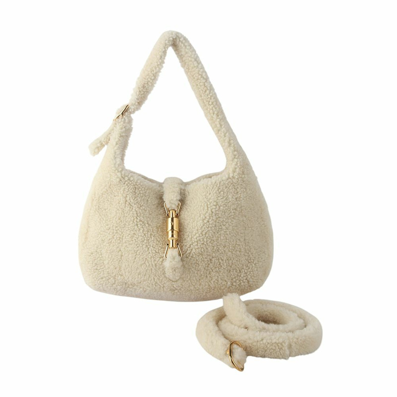 【包稅】GUCCI Jackie 1961 羊毛肩包 636709-0