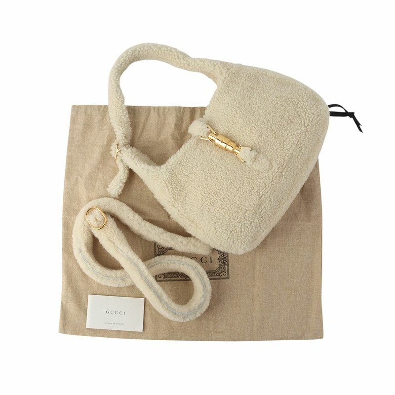 【包稅】GUCCI Jackie 1961 羊毛肩包 636709-7