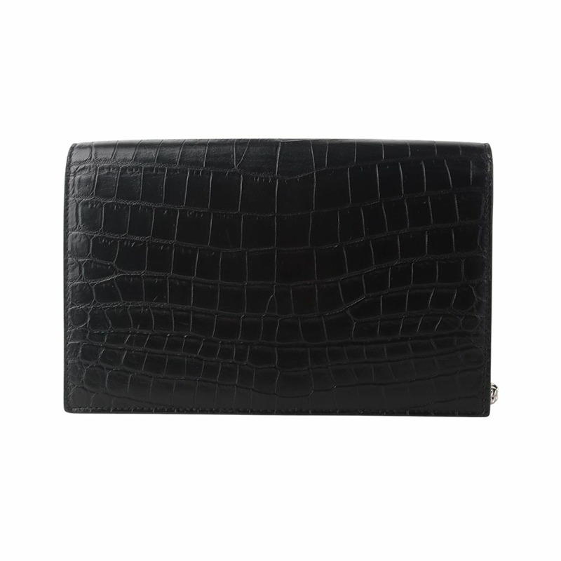 【包稅】SAINT LAURENT YSL 452159 鱷魚紋 Kate 流蘇 WOC 斜背包 35210-2