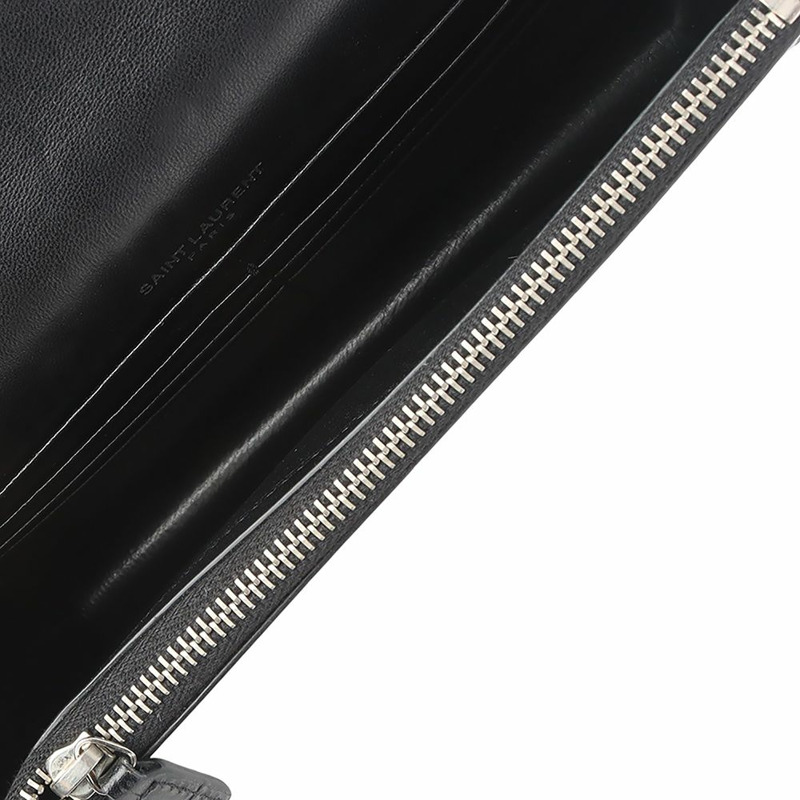 【包稅】SAINT LAURENT YSL 452159 鱷魚紋 Kate 流蘇 WOC 斜背包 35210-6