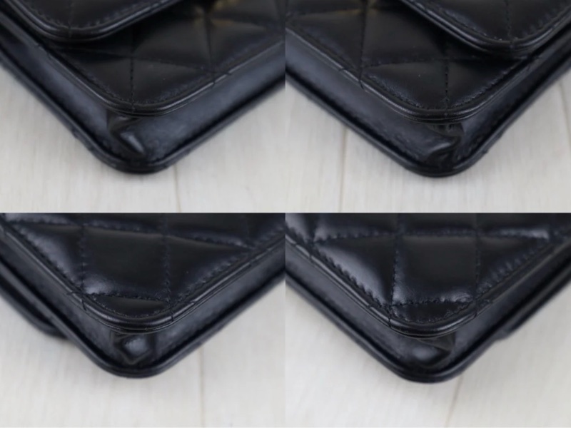 「JL精品代購」98新 Chanel 香奈兒 雙金球 mini woc-6