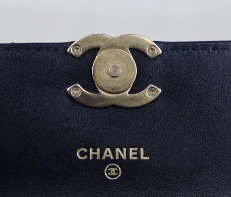 「JL精品代購」98新 Chanel 香奈兒 雙金球 mini woc-11