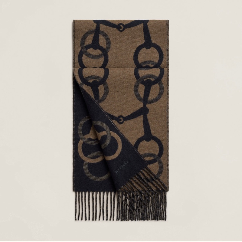 全新 清貨🧡 Hermes cashmere 頸巾 羊绒 圍巾  🐴 Any Mors-2