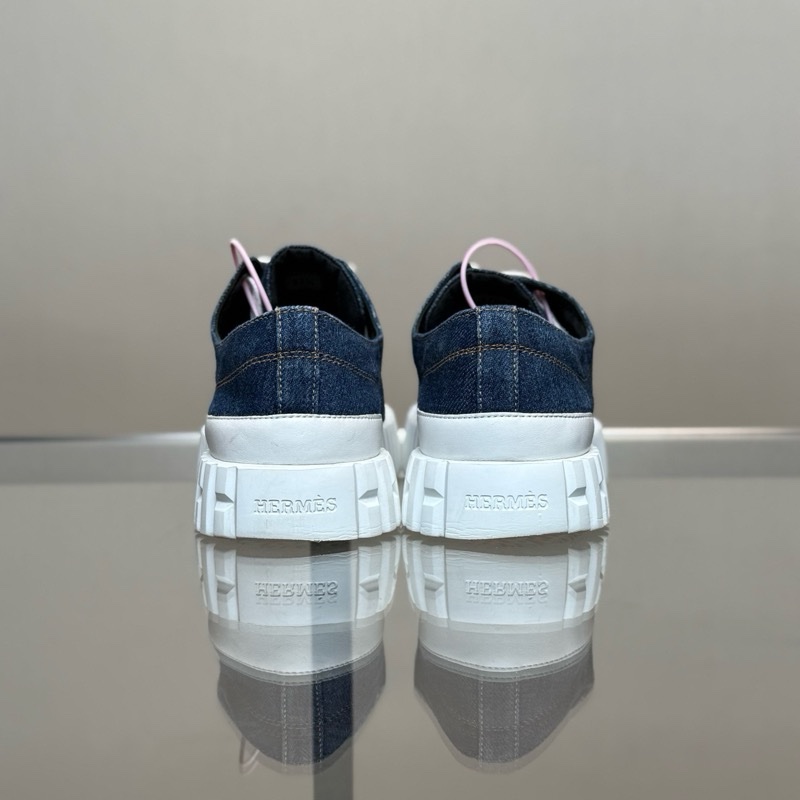 98新 愛馬仕/Hermes 牛仔拼色餅乾鞋 尺碼37.5碼-13