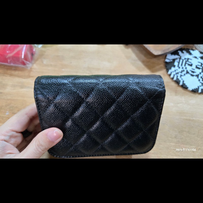 Chanel 小廢包 黑金 荔枝皮-24