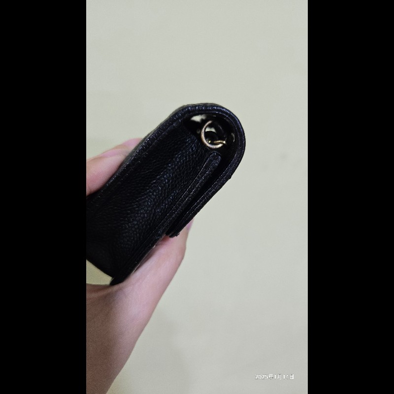 Chanel 小廢包 黑金 荔枝皮-27