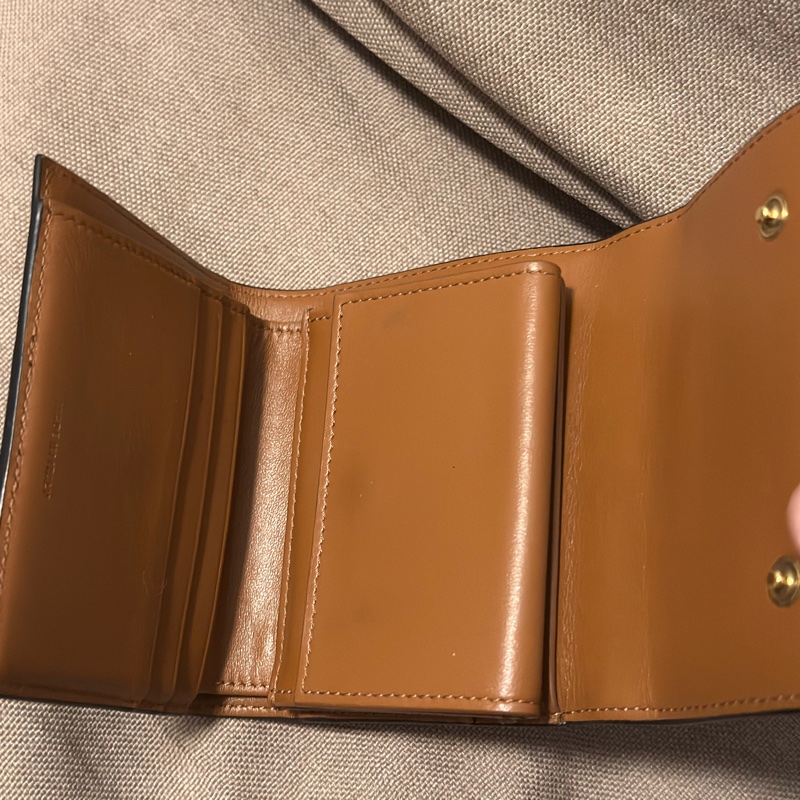 Celine老花三折皮夾-1