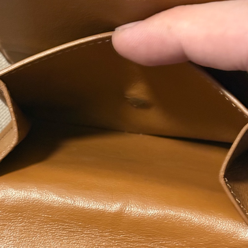 Celine老花三折皮夾-3