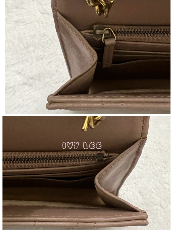 GUCCI MARMONT WOC 珍珠造型 金鏈條 443122 奶茶棕（藕粉）斜背包 肩背包 正品 二手精品-16