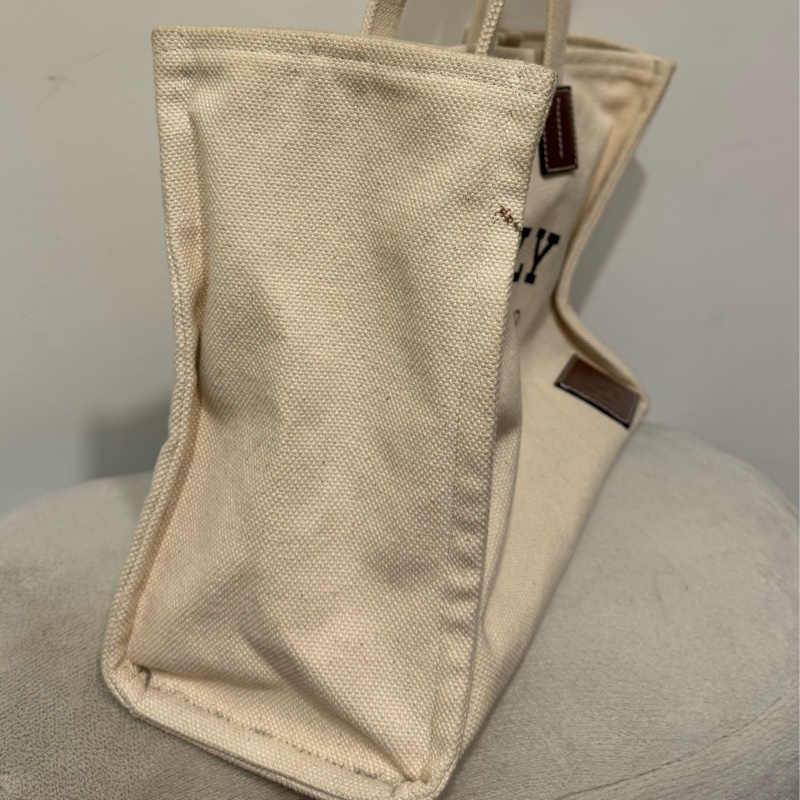 Bally白色帆布托特肩背包-1