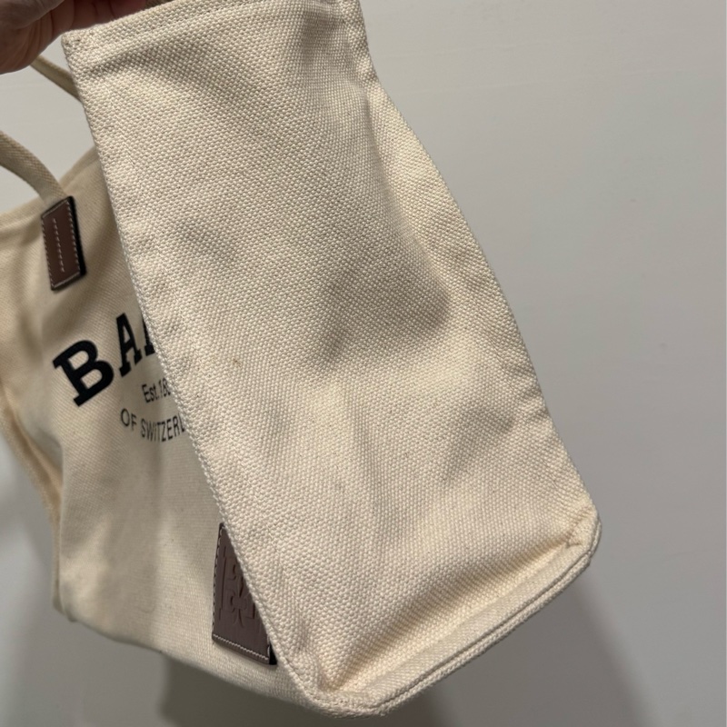 Bally白色帆布托特肩背包-2