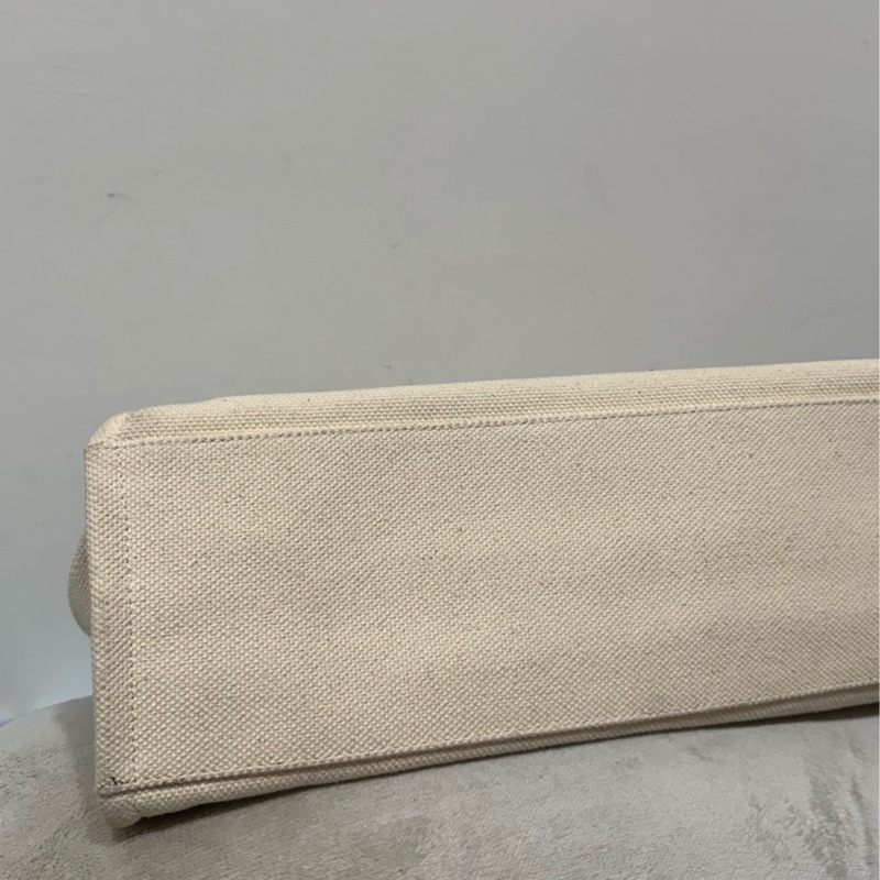 Bally白色帆布托特肩背包-9