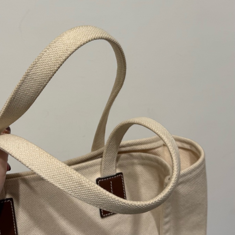 Bally白色帆布托特肩背包-13