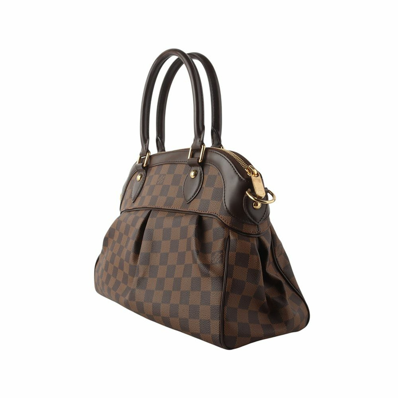 【包稅】LOUIS VUITTON Damier Ebene Trevi 小號肩背包 35219-1-1