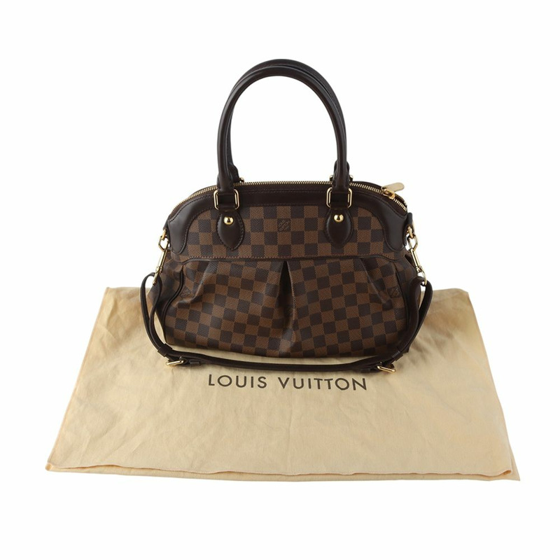 【包稅】LOUIS VUITTON Damier Ebene Trevi 小號肩背包 35219-1-7